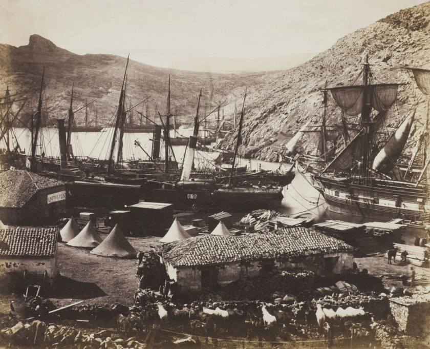 Roger Fenton. 'Cossack Bay, Balaclava' 1855