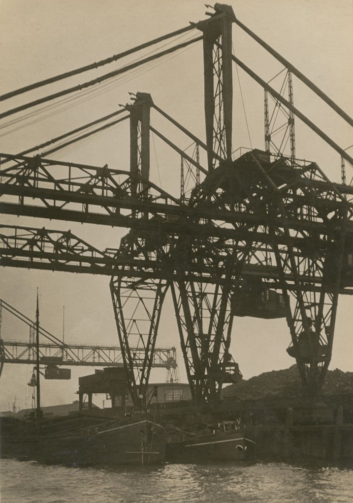 Germaine Krull. 'Bridge crane, Rotterdam' from the series 'Métal', about 1926