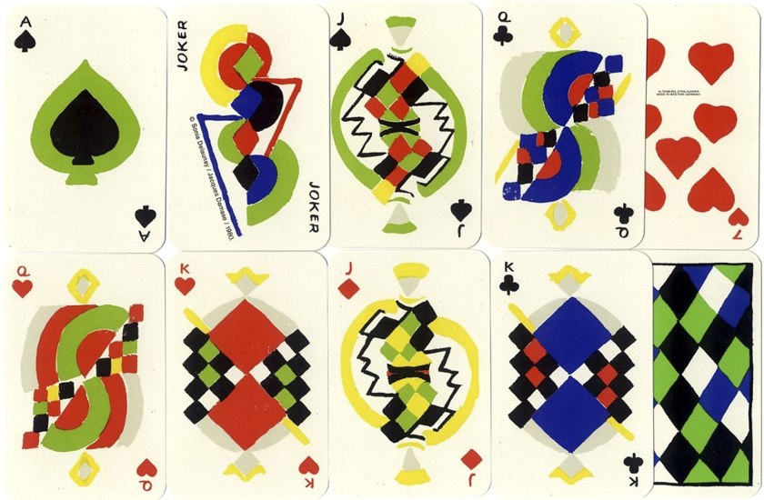 Sonia Delaunay. 'Simultané playing cards' 1964