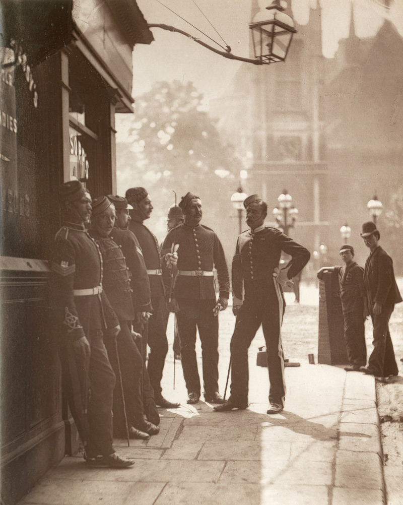 John Thomson. 'Recruiting Sergeants At Westminster' 1877