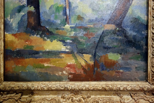 Paul Cézanne (France, 1839-1906) 'The big trees' (detail) c. 1904