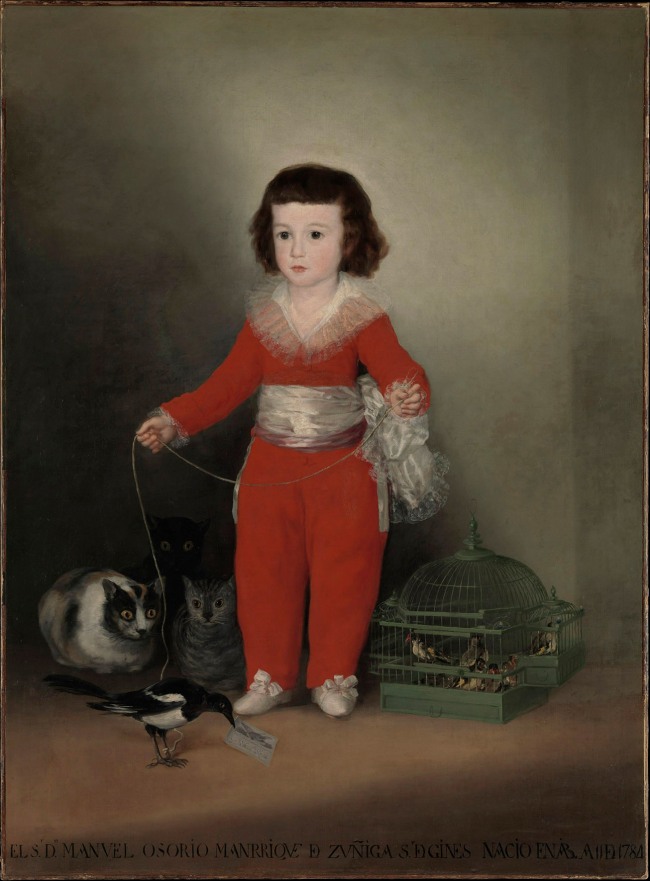 Francisco de Goya. 'Manuel Osorio Manrique de Zuñiga' 1788