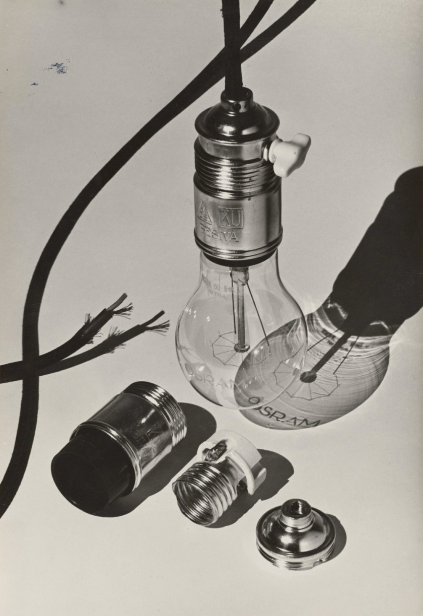 Hans Finsler Electric Bulb with Parts of the Socket (Elektrische Birne mit Teilen der Fassung), 1928