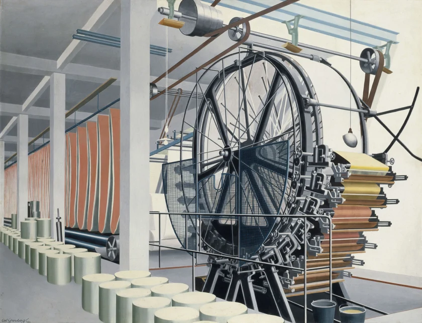 Carl Grossberg (German, 1894-1940) 'The Paper Machine' (Die Papiermaschine), 1934
