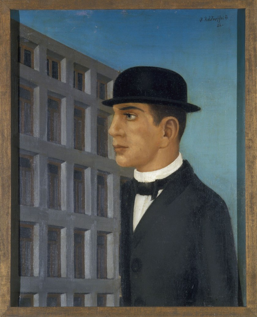 Anton Räderscheidt Man with Bowler (Mann mit steifem Hut), 1922