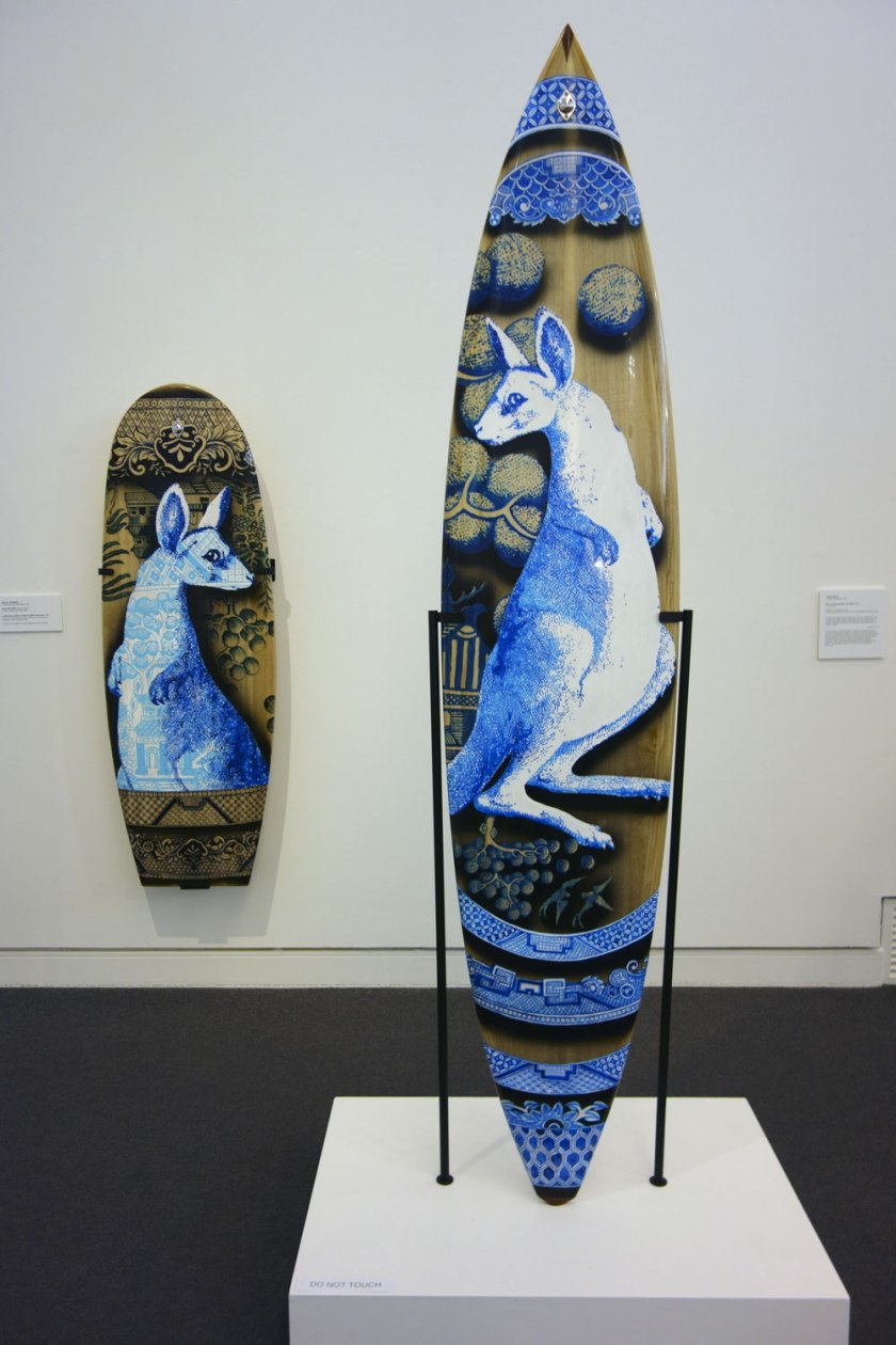 Stephen Bowers (b. 1952) Peter Walker (board maker) (b. 1961) 'Antipodean willow surfboard' 2012 'Antipodean willow surfboard (Mini Simmons)' 2012