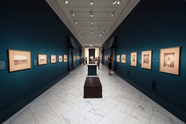 Installation view of the exhibition ‘Dark Fields of the Republic: Alexander Gardner Photographs, 1859-1872’ at the National Portrait Gallery, Washington