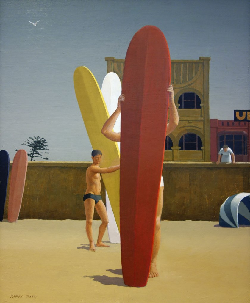 Jeffrey Smart (1921-2013) 'Surfers Bondi' 1963