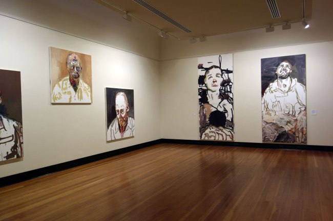 Installation view of the exhibition 'Ben Quilty: After Afghanistan' at the Castlemaine Art Gallery