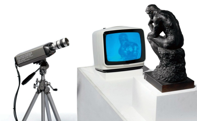 Nam June Paik. 'TV Rodin' 1976-1978 (detail)