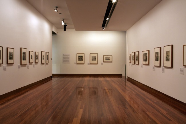 Installation view of the exhibition 'Max and Olive: The photographic life of Olive Cotton and Max Dupain' at The Ian Potter Museum of Art, Melbourne