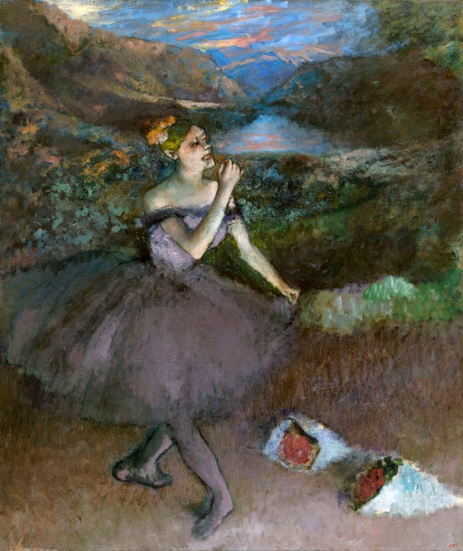 Edgar Degas. 'Dancer with bouquets' c. 1895-1900