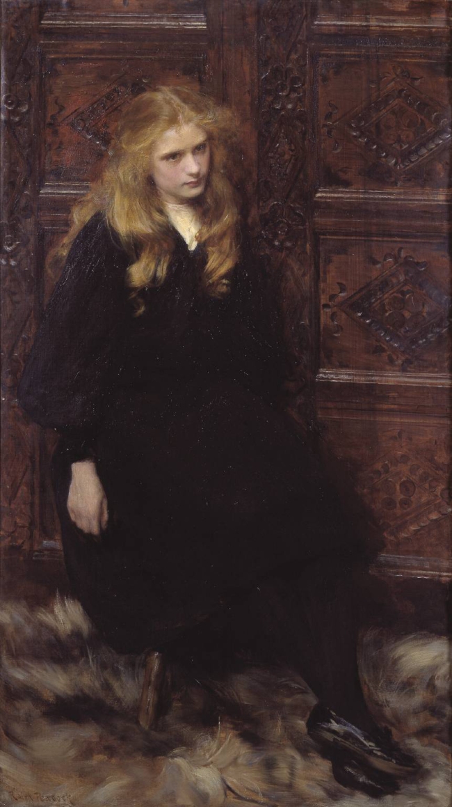 Edward Linley Sambourne (English, 1844-1910) 'Ethel Warwick, Camera Club, 2 August 1900'