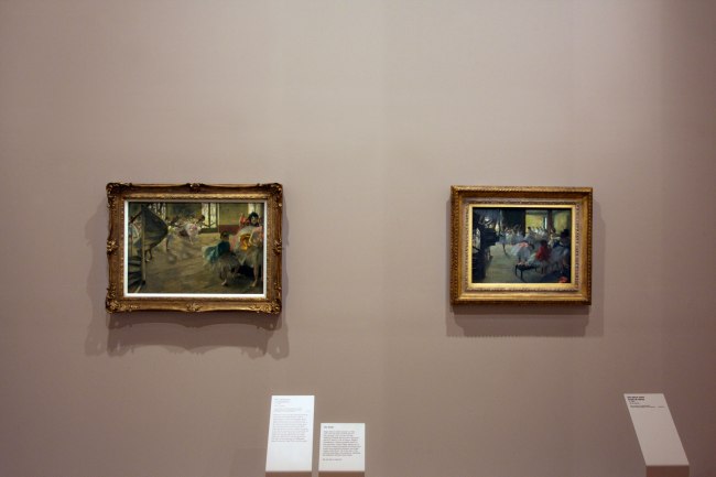 Installation view of the exhibition 'Degas: A New Vision' at the National Gallery of Victoria International, Melbourne