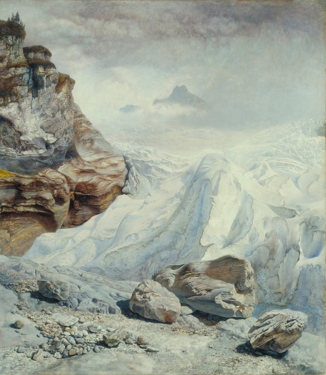 John Brett (British, 1831-1902) 'Glacier of Rosenlaui' 1856