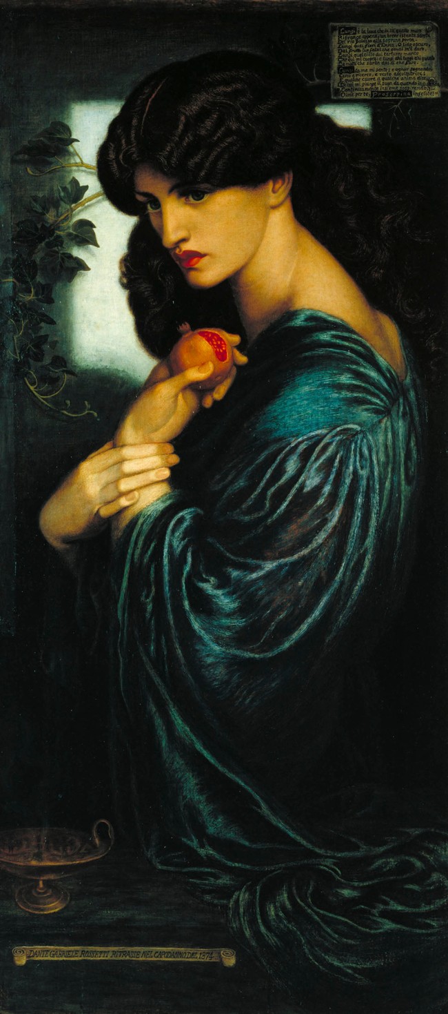 Dante Gabriel Rossetti (English, 1828-1882) 'Proserpine' 1874