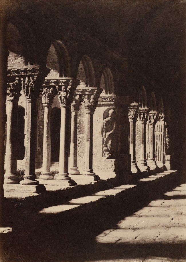 Charles Nègre (French, 1820-1880) 'Aisle of the Cloister of Saint-Trophime, Arles' c. 1852