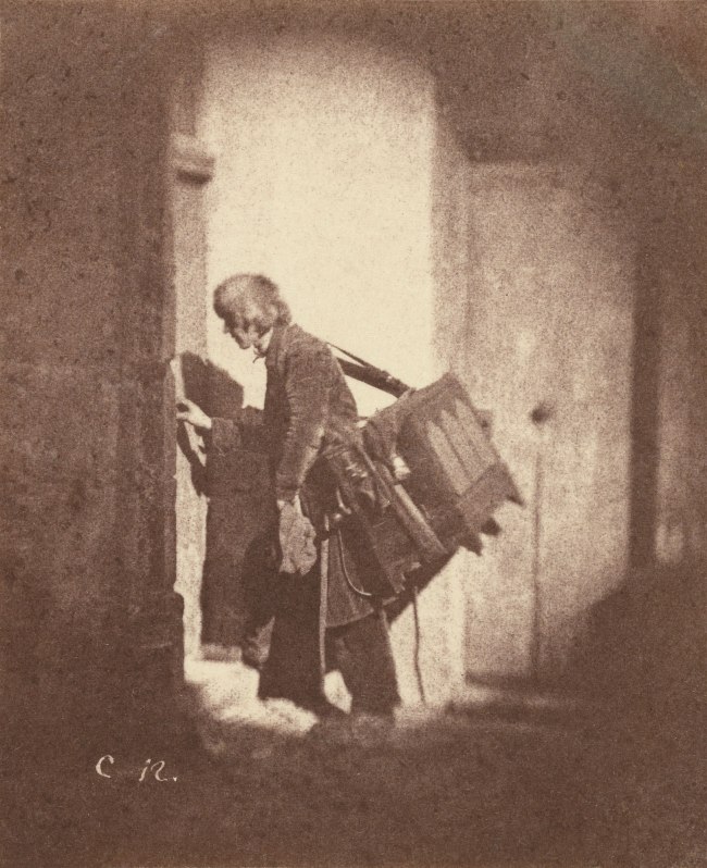 Charles Nègre (French, 1820-1880) 'Organ Grinder at 21, Quai de Bourbon, Paris' c. 1853