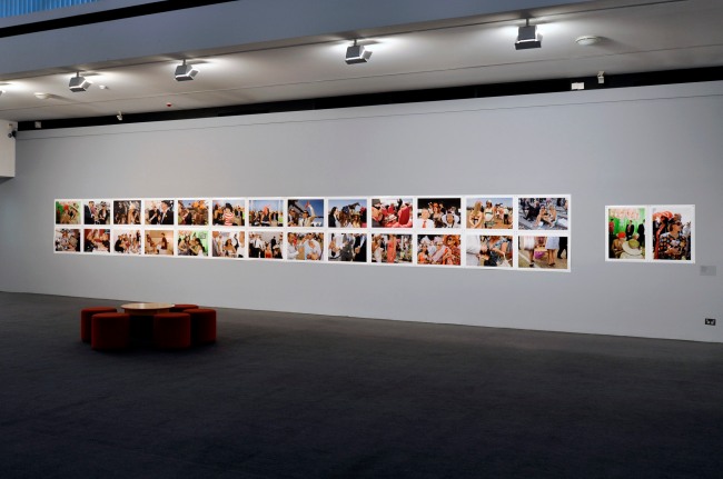 Installation view of 'Glamour stakes: Martin Parr' at Monash Gallery of Art, Melbourne
