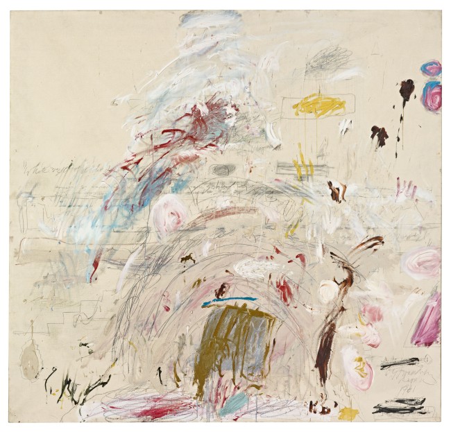 Cy Twombly (American, 1928-2011) 'School of Athens' 1961