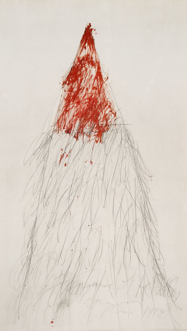 Cy Twombly (American, 1928-2011) 'The Vengeance of Achilles' 1962