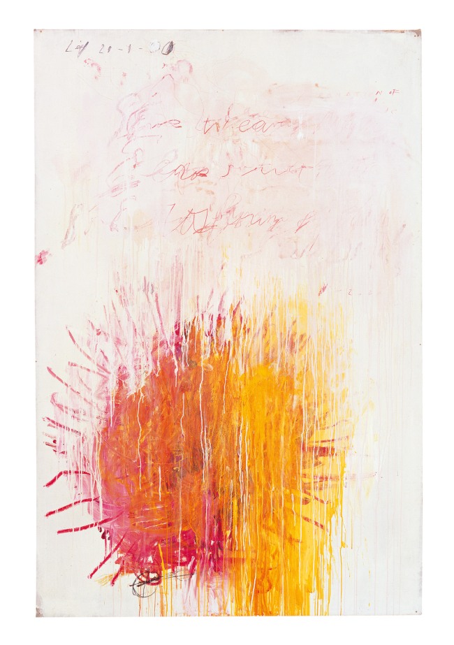 Cy Twombly (American, 1928-2011) 'Coronation of Sesostris (Part III)' 2000