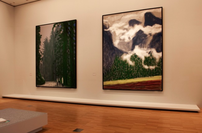 David Hockney (English 1937- ) 'Yosemite' series (installation view) 2011