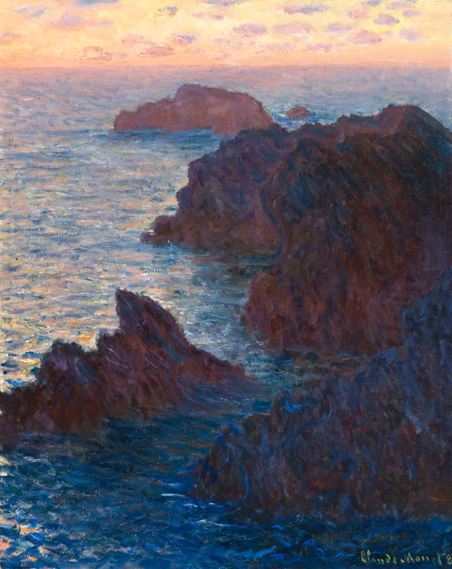 Claude Monet (French, 1840-1926) 'Rocks at Belle-Île, Port-Domois' 1886
