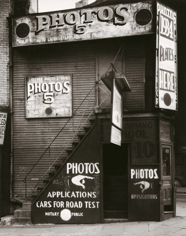 Walker Evans (American, 1903-1975) 'License Photo Studio, New York' 1934