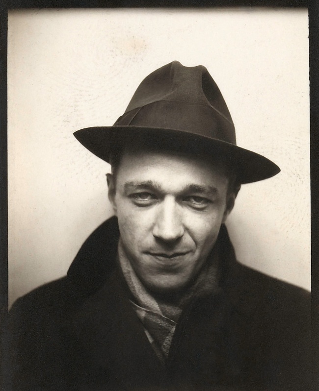 Walker Evans (American, 1903-1975) 'Self-Portrait in Automated Photobooth' 1930 (detail)
