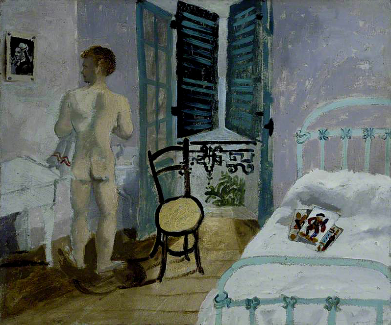 Christopher Wood (English, 1901-1930) 'Nude Boy in a Bedroom' 1930