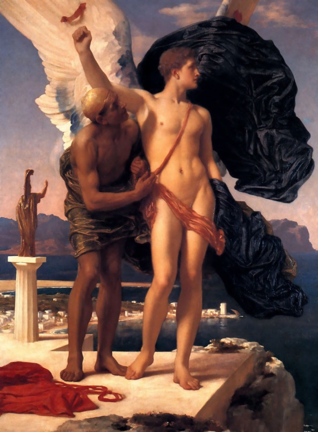 Frederic Leighton (British, 1830-1896) 'Daedalus and Icarus' Exhibited 1869