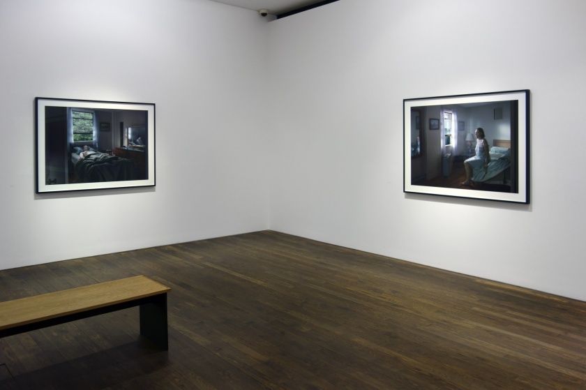 Installation view of Room 2 of 'Gregory Crewdson: Cathedral of the Pines' at The Photographers' Gallery