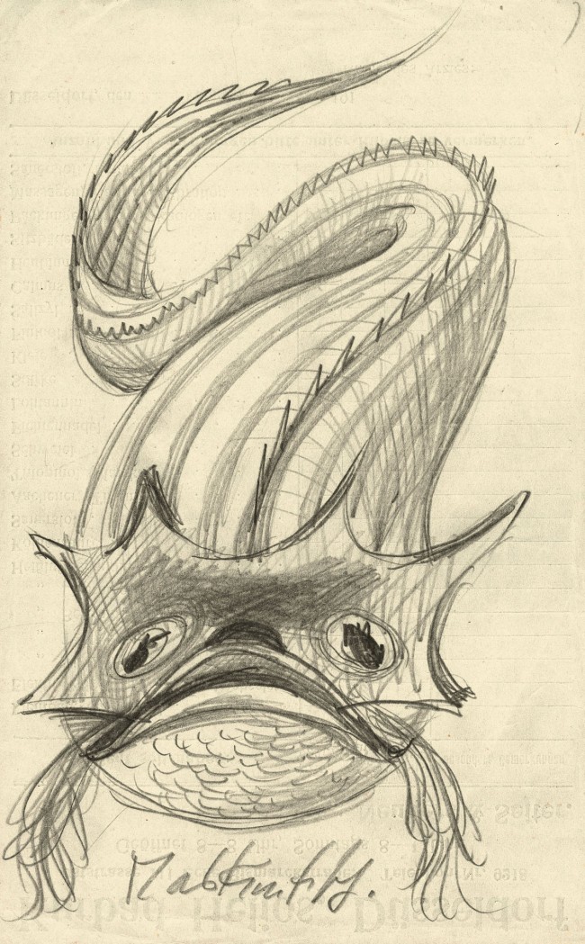 Otto Dix (1891-1969) 'Mask Fish' 1922 