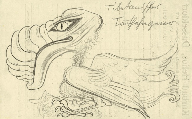 Otto Dix (1891-1969) 'Tibetan Turkey Vulture' 1922 
