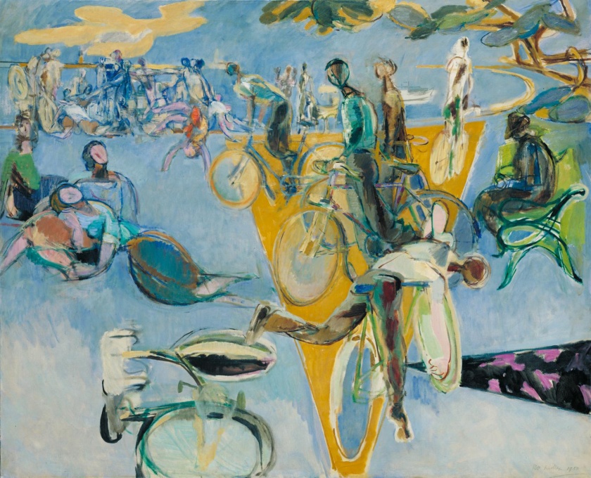 Robert Medley (English, 1905-1994) 'Summer Eclogue No. 1: Cyclists' 1950