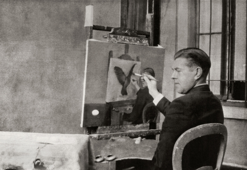 Jacqueline Nonkels. 'René Magritte painting 'Clairvoyance'' Brussels, 4 October 1936