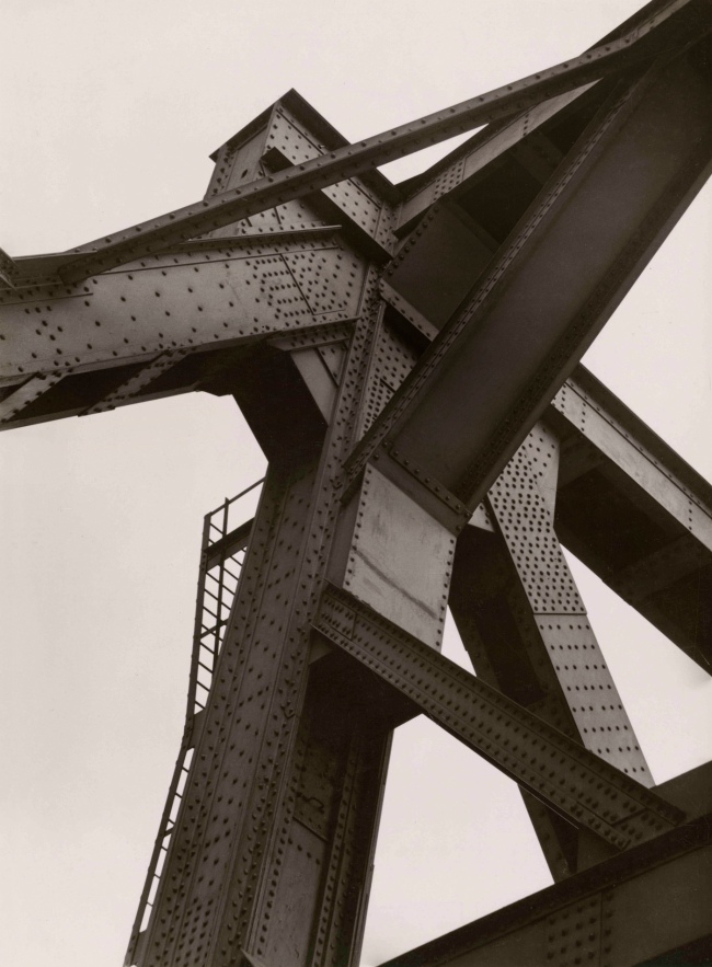 Albert Renger-Patzsch (German, 1897-1966) 'Ein Knotenpunkt der Fachwerkbrücke Duisburg-Hochfeld [A node from the latticework bridge in Duisburg-Hochfeld]' 1928