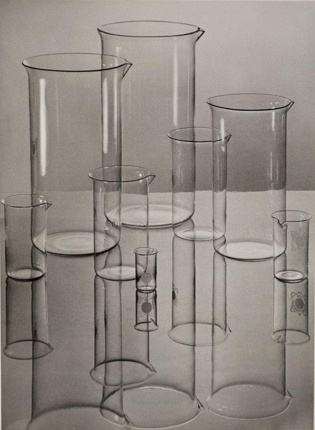 Albert Renger-Patzsch (German, 1897-1966) 'Jenaer Glas (Zylindrische Gläser) [Jena glass (cylinders)]' 1934