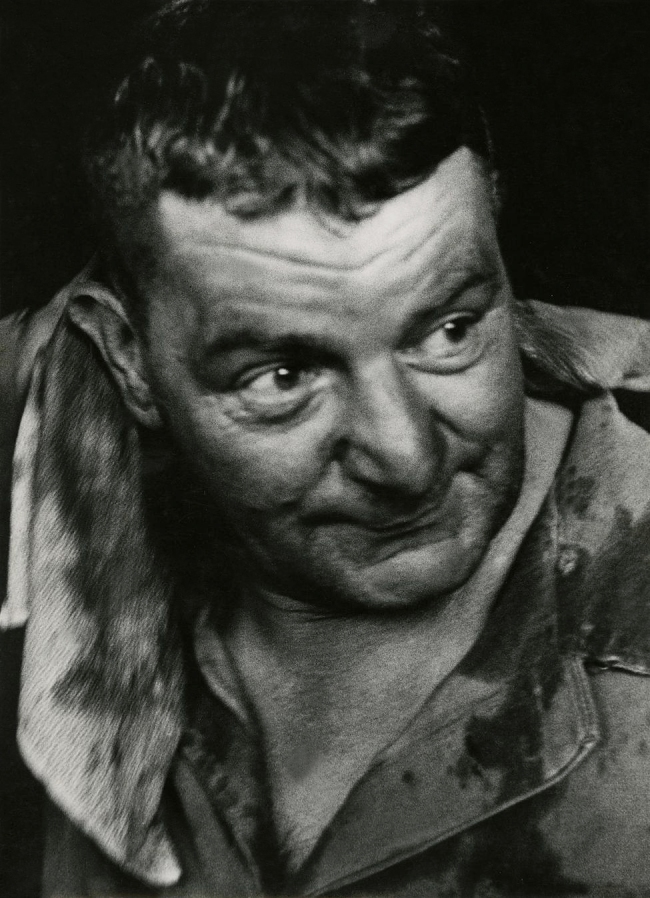Jakob Tuggener (Swiss, 1904-1988) 'Forgeron dans une fabrique de wagons de Schlieren' [Blacksmith in a Schlieren wagon factory] 1949
