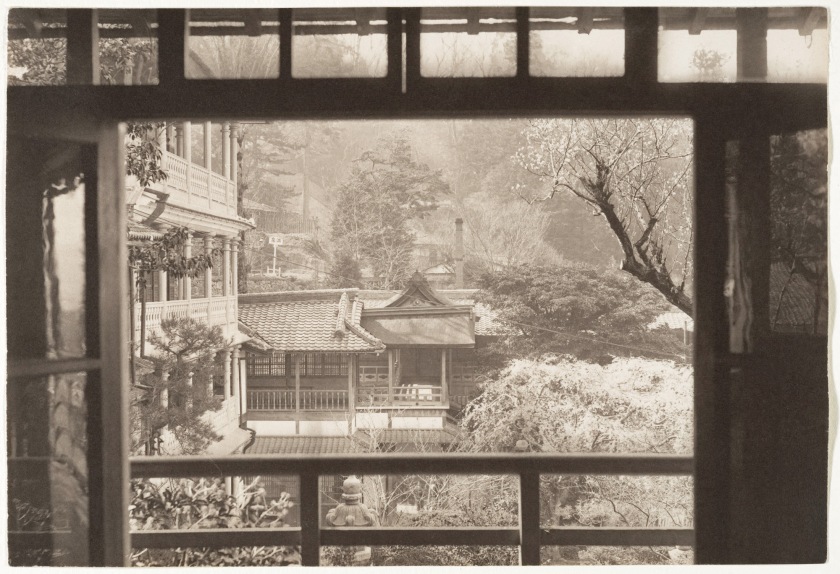 Adolf de Meyer (American born France, 1868-1946) '[View Through the Window of a Garden, Japan]' 1900