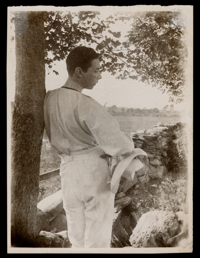 Gertrude Käsebier (American, 1852-1934) 'Baron Adolf de Meyer (Leaning Against Tree)' 1903