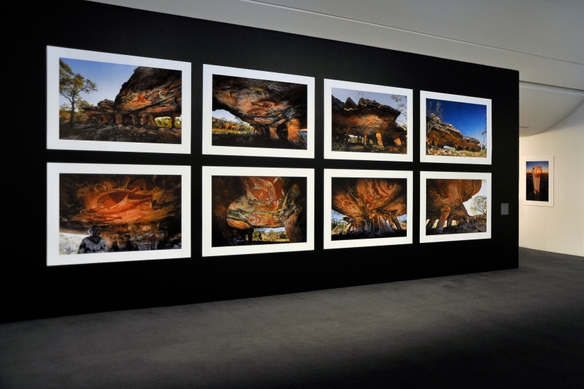 Installation view of the exhibition 'John Gollings: The history of the built world' at the Monash Gallery of Art