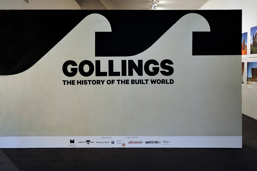 Installation view of the exhibition 'John Gollings: The History of the Built World' at the Monash Gallery of Art, Melbourne