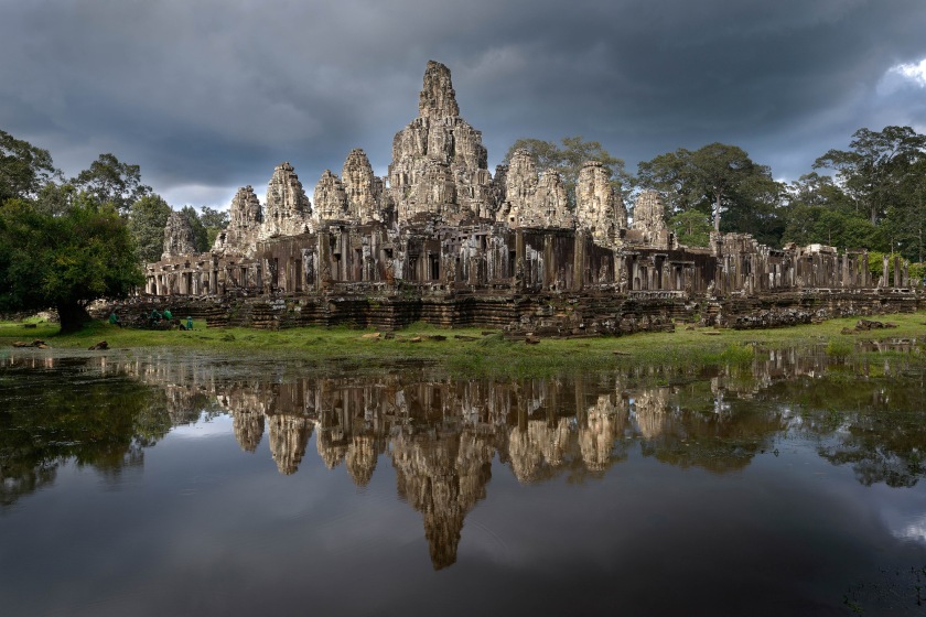 John Gollings (Australian, b. 1944) 'Bayon, Angkor Thom, Cambodia' 2012