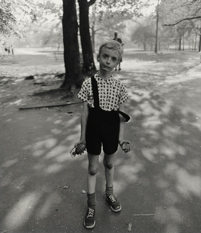 Diane Arbus (American, 1923-1971) 'Child with toy hand grenade, in Central Park, New York City 1962' 1962