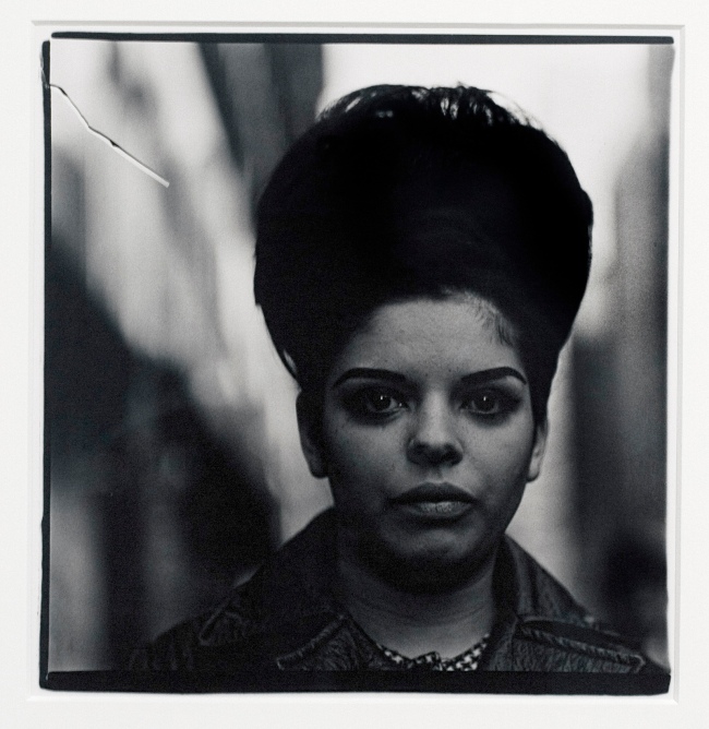 Diane Arbus (American, 1923-1971) 'Woman with a beehive hairdo' 1965 (installation view)