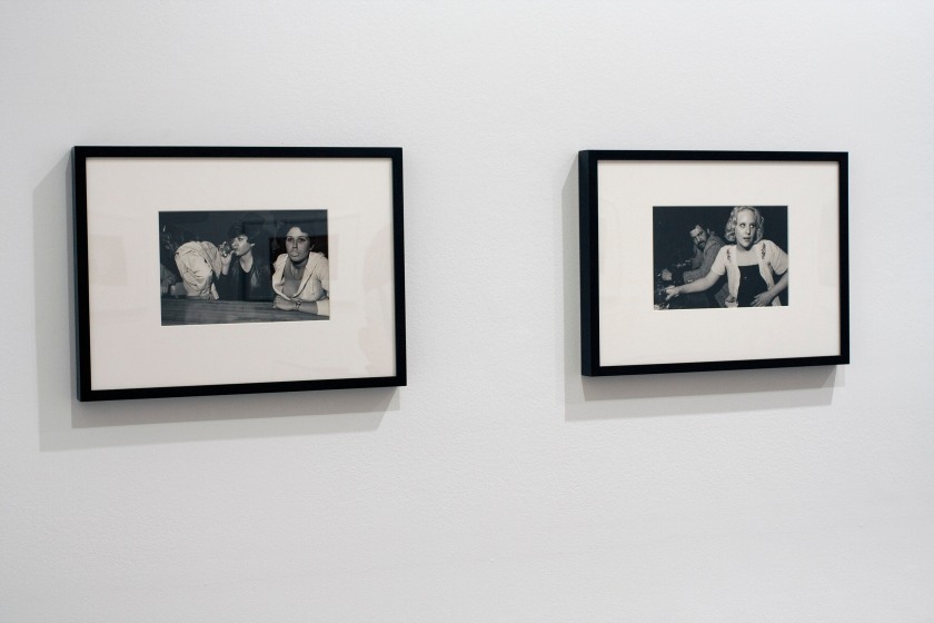 Installation view of the exhibition 'Diane Arbus: American Portraits' at the Heide Museum of Modern Art, Melbourne showing work from Mary Ellen Mark's 'The bar' series 1977