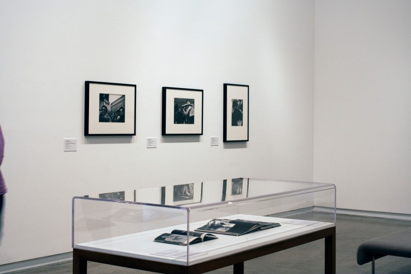 Installation view of the exhibition 'Diane Arbus: American Portraits' at the Heide Museum of Modern Art, Melbourne