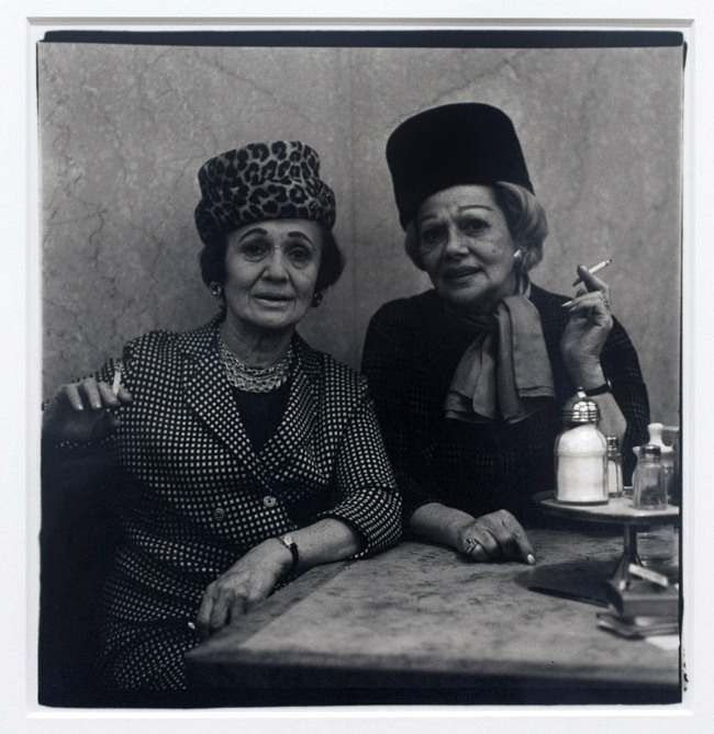 Diane Arbus (American, 1923-71) 'Two Ladies at the Automat, New York City, 1966' 1966 (installation view)